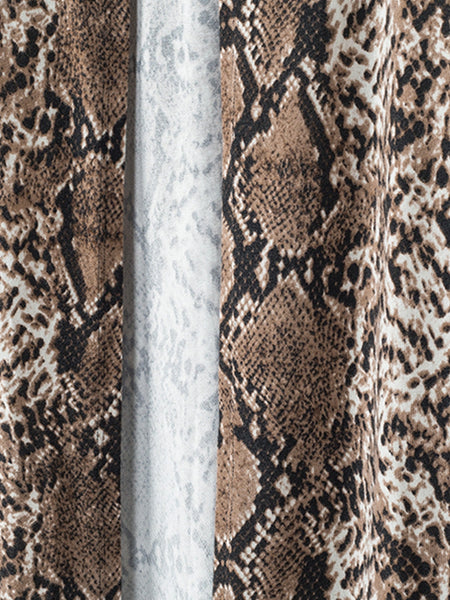 Longline Snakeskin Cardigan