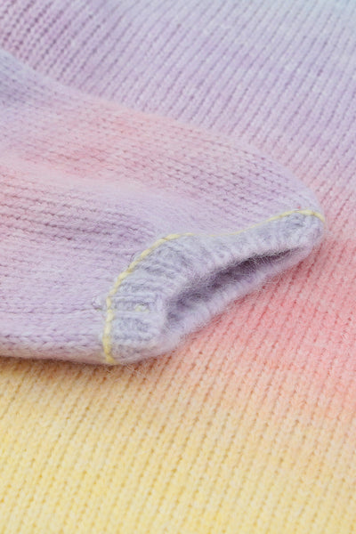 Soft Pastel Rainbow Striped Knit Oversized Cardigan with practical styling and dependable silhouette control.