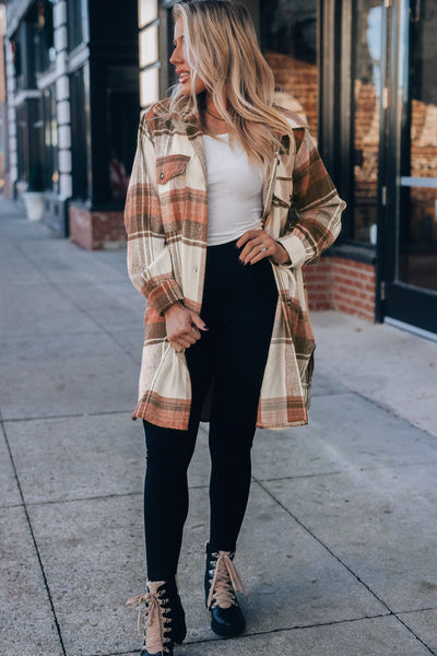 Long sleeve cardigan solid color coat long top for women