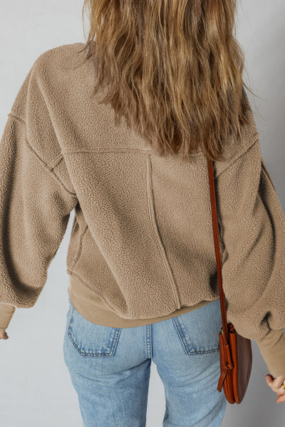 Cozy Women's Oversized Cotton Sweatshirt - Casual Chic Top for Effortless Everyday Comfort and Style