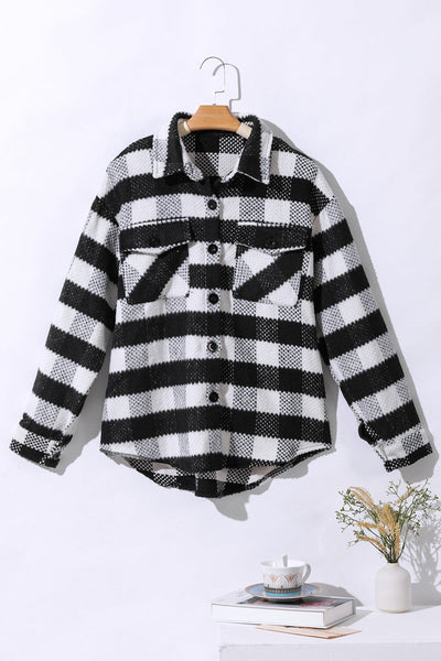 Faux Fur Hood Drawstring Parka Coat