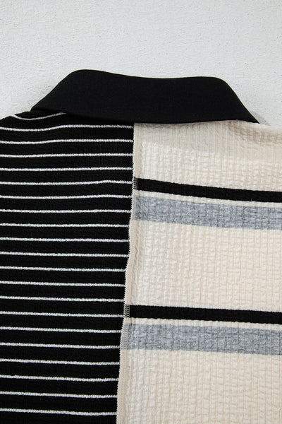 Elegant Women's Striped Midi Dress in Soft Cotton - Flattering A-Line Fit for Casual Summer Outings and Events