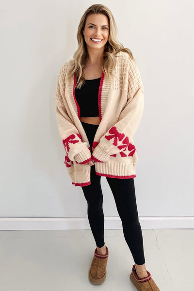 Soft Knit Oversized Women's Cardigan - Cozy Casual Chic Layering Piece for All Seasons in Timeless Colors