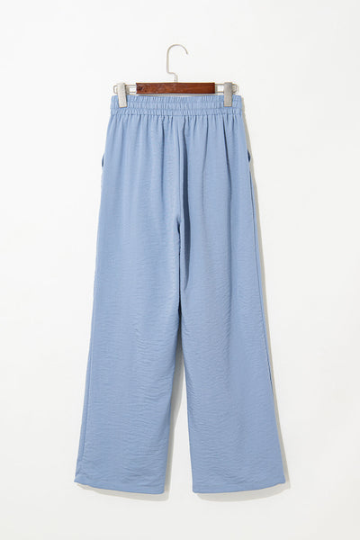 Stylish Women's Soft Pleated Wide-Leg Pants - Comfortable Casual Fit for Everyday Chic Looks