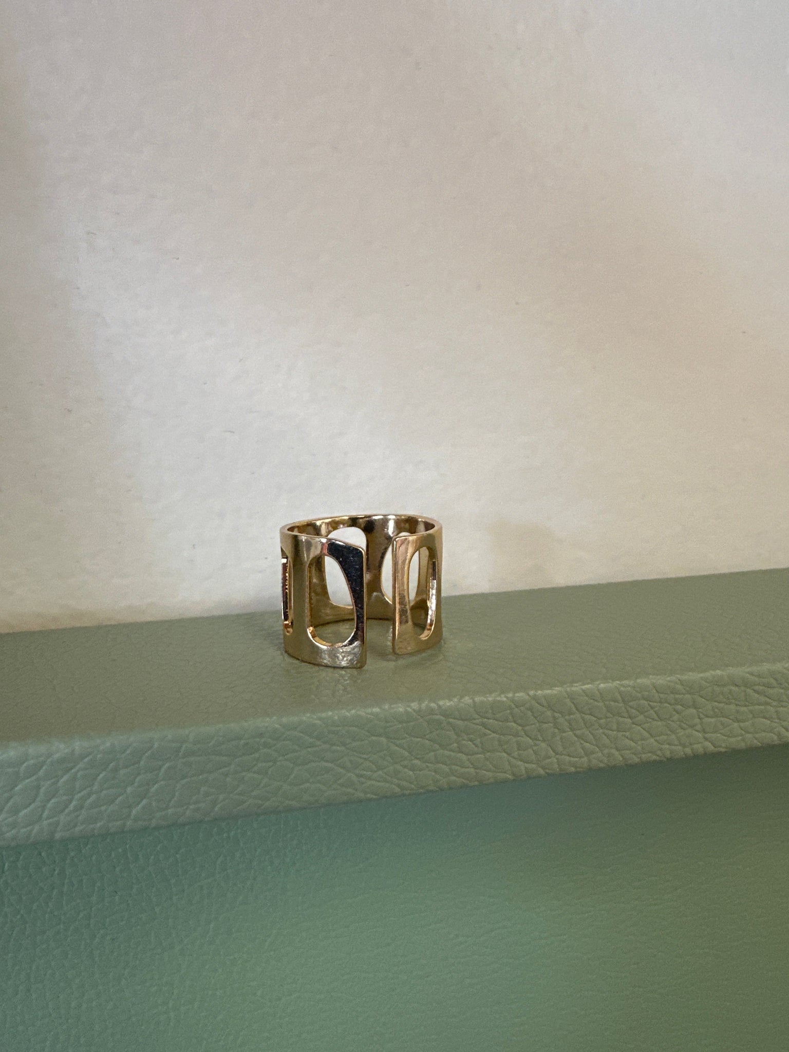 Standout Boutique 18k Gold Bond Thick Cut Out Ring