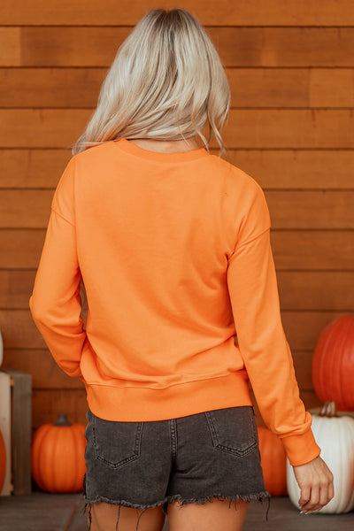Women‚Äö Halloween Graphic Sweatshirt - Cozy Fit, Spooky Design, Perfect for Fall Festivities and Casual Wear