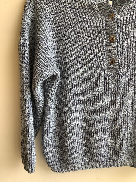 Vintage 19th Avenue Knit Henley Sweater