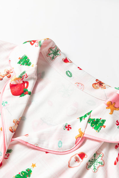 Women's Holiday Whimsy Pajama Set: Collared Short and Top Duo with practical styling and dependable silhouette control.