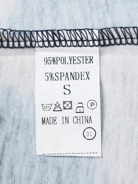 Tie-Dye Crisscross Front Tank Top