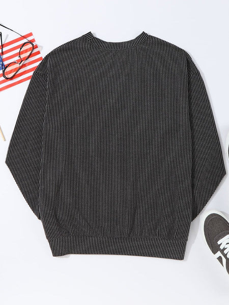 NASHVILLE MUSIC CITY Black Corded Graphic Pullover Sweatshirt