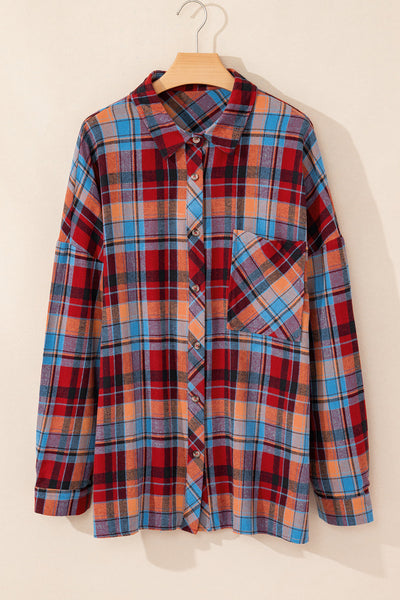 Stylish Plus Size Women's Checked Shirt Soft Cotton Casual Fit, Ideal for Everyday Comfort and Trendy Looks