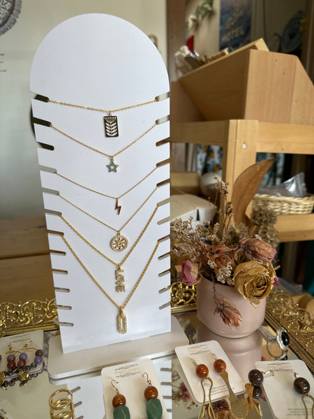 Standout Boutique Gold Sun Pendant Necklace