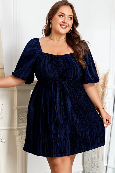 Luxurious Plus Size Velvet Maxi Dress for Women - Soft Fabric, Flattering Fit, Ideal for Weddings and Special Events