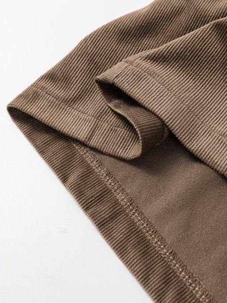 Zip Pocket Leather Strap Dress