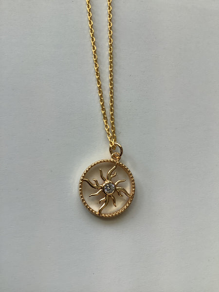 Sol Gold+Zirconia Necklace- Standout Boutique(Vancouver, BC)