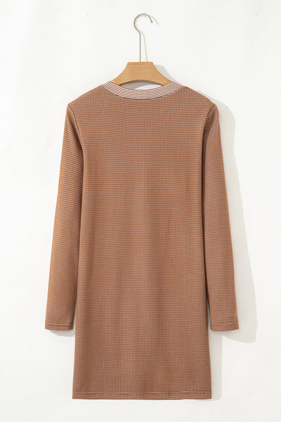 Stylish Women's Khaki Cardigan - Cozy Open Front Sweater with Pockets for Effortless Layering and Everyday Elegance