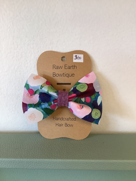 Raw Earth Bowtique Garden Hair Bow