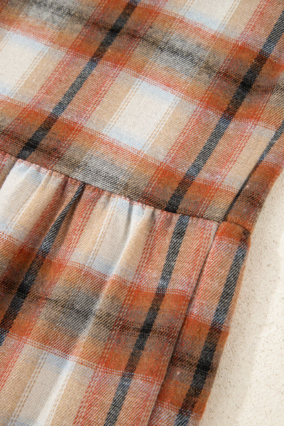 Stylish Women's Plaid Shirt Dress in Classic Colors - Flattering Fit for Casual Outings and Trendy Layering Options
