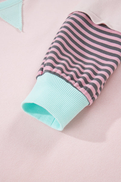 Chic Women's Colorblock Sweatshirt - Cozy Casual Fit for Effortless Everyday Style and Comfort