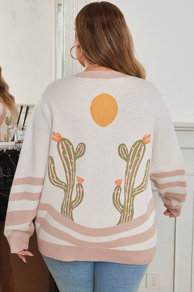 Cozy Plus Size Women's Open Front Cardigan Sweater - Stylish Knit Layer for Every Season and Occasion