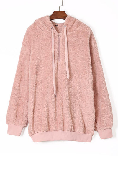 Cozy Women's Plush Pullover Sweatshirt - Soft, Relaxed Fit for Casual Outings & Lounging Year-Round