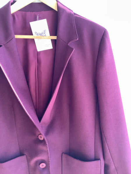 Vintage Burgundy Blazer