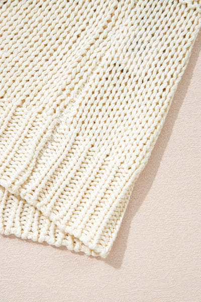 Cozy Knit Women's V-Neck Drop Shoulder Sweater - Stylish Layering Top for Year-Round Comfort and Versatility