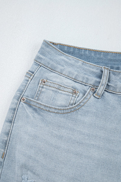 Classic Blue Distressed Skinny Jeans for Women - Trendy, Comfortable Everyday Style with a Flattering Fit