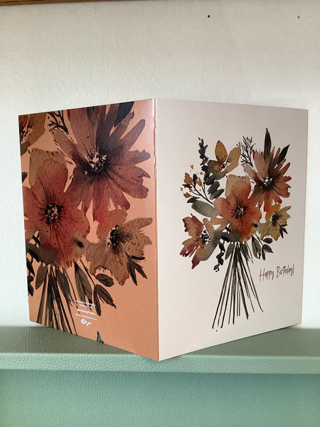 Chelsey Freyta Happy Birthday Flower Bouquet Card