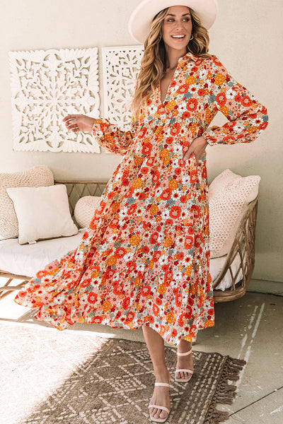 Elegant Navy A-Line Long Sleeve Dress for Women - Flattering Fit for Effortless Style and All-Day Comfort