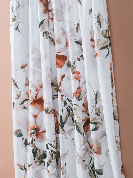 Women's Butterfly Print Chiffon Two-Piece Maxi Set