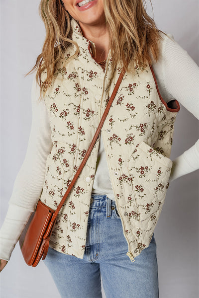 Chic Women's Floral Print Sleeveless Vest Top - Lightweight Summer Blouse for Casual Style and Comfort
