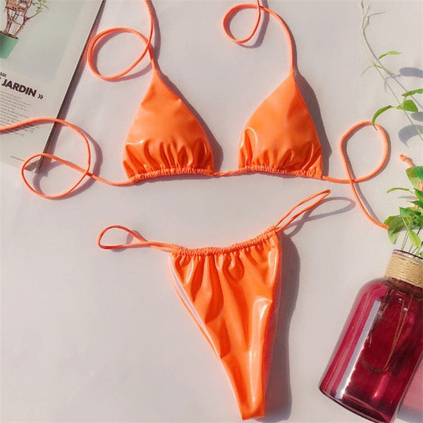 Brazilian Shine Thong Set