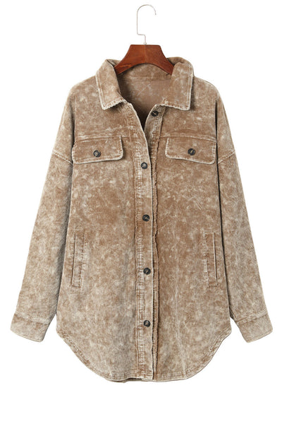 Stylish Tassel Corduroy Jacket