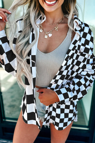 Cozy Oversized Women's Flannel Shacket - Button Front Layering Jacket for Stylish Fall and Winter Outfits