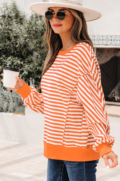 Lightweight Women's Stripe Blouse - Soft Cotton Casual Top for Effortless Everyday Style and All-Day Comfort