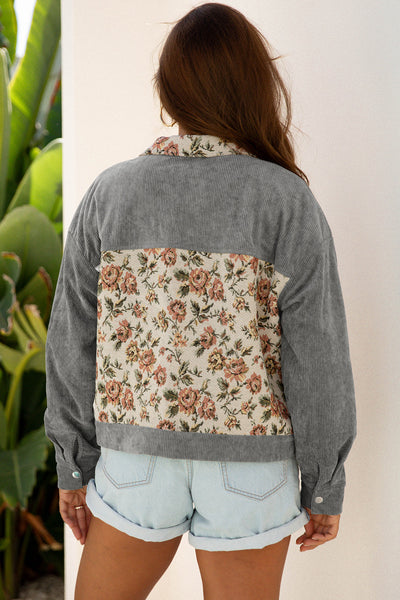 Vibrant Women's Patchwork Jacket - Trendy Casual Outerwear for Everyday Comfort and Style