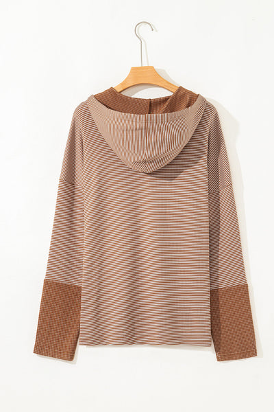 Elegant Women's Chestnut Blouse | Relaxed Fit Long Sleeve Top for Autumn | Versatile Chic Wardrobe Essential