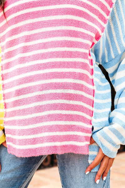 Trendy Women's Cozy Striped Sweater - Soft Knit, Casual Style, Perfect for Fall & Winter Wardrobe Essentials