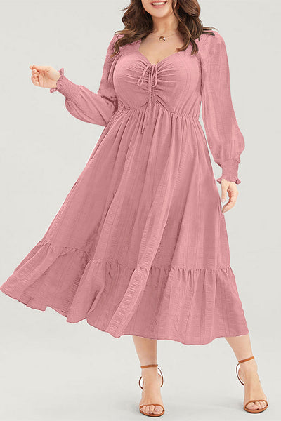 Elegant Plus Size Floral Midi Dress for Women Adjustable Straps, Comfortable Fit & Flattering Silhouette