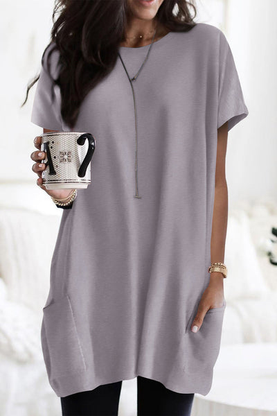 Women's Dress - Casual Dress Midi Dress Black White Yellow Short Sleeve Pure Color Summer Spring V Neck Hot S M L XL XXL