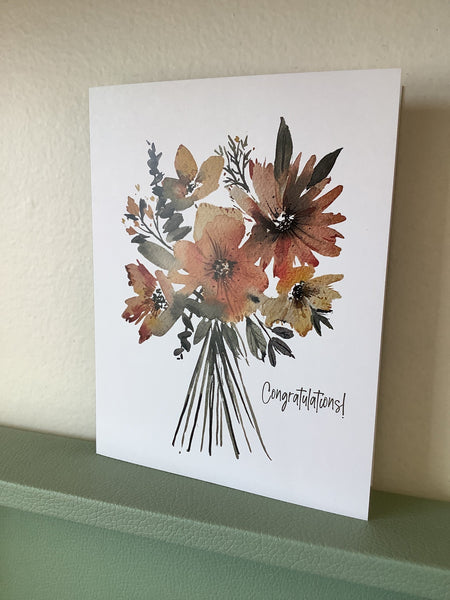 Chelsey Freyta Congratulations Flower Bouquet Card
