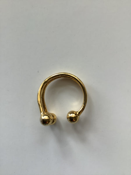 3 Ball Gold Plated Ring- Standout Boutique( Vancouver, BC)