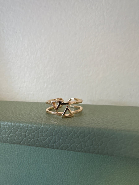 Standout Boutique Fire and Water Gold Ring