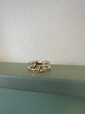 Standout Boutique Fire and Water Gold Ring