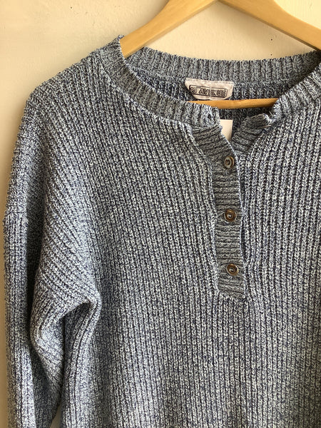 Vintage 19th Avenue Knit Henley Sweater
