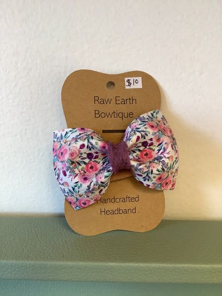 Raw Earth Bowtique Floral Headband