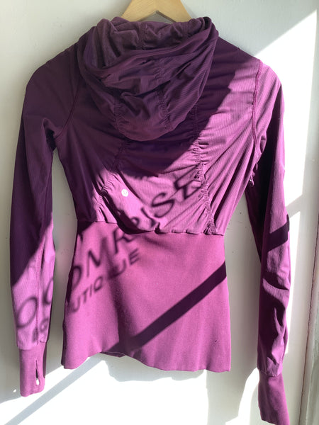 Lululemon Purple Hooded Zip-up Jacket