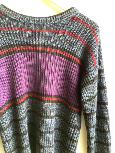 Vintage Striped Knit Sweater