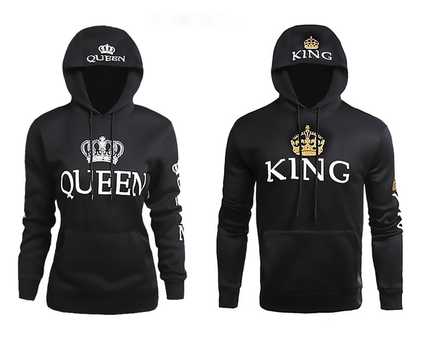 Queen King Print Hoodie